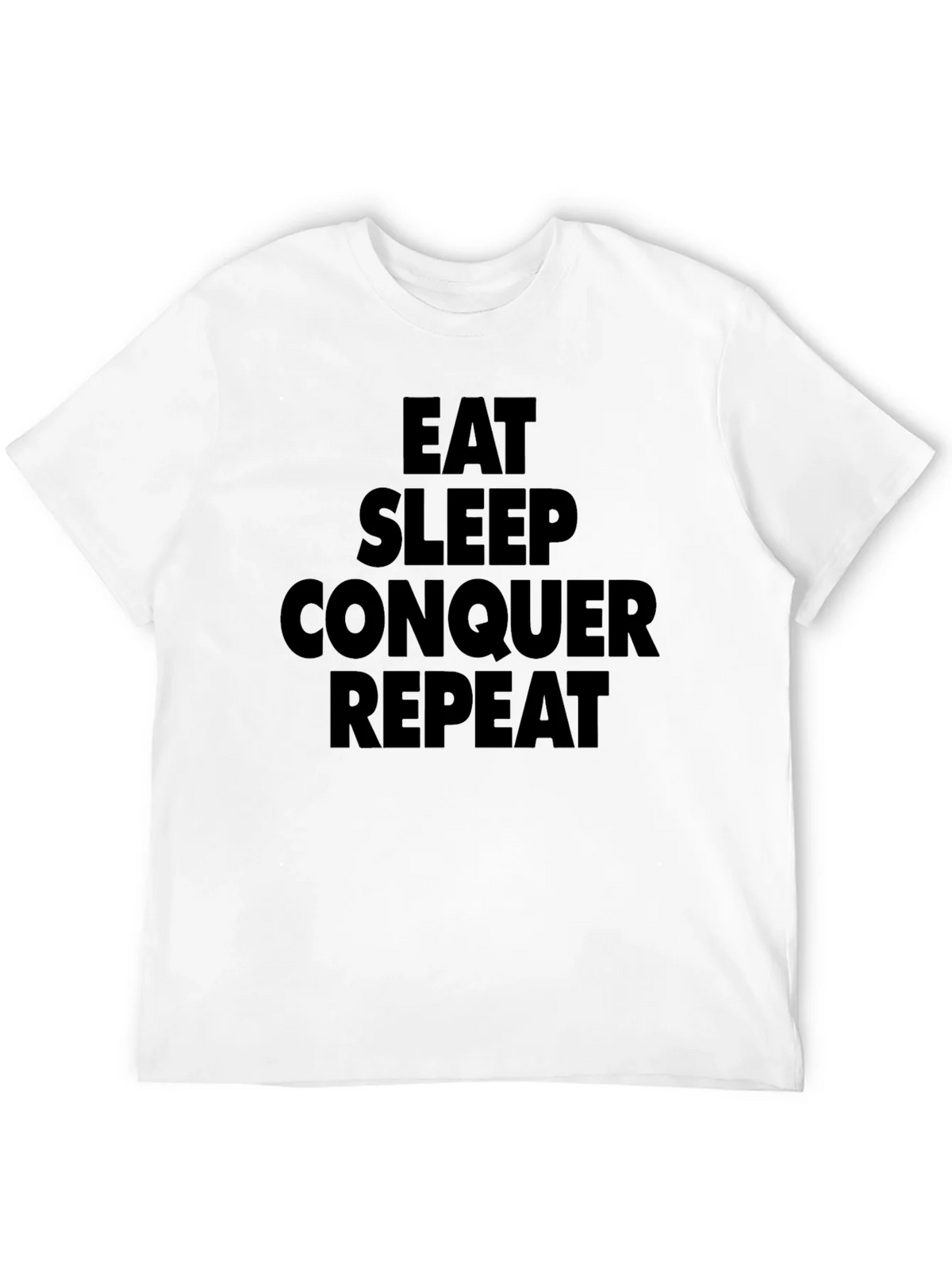 Eat Sleep Conquer Repeat Black T-Shirt product image 11