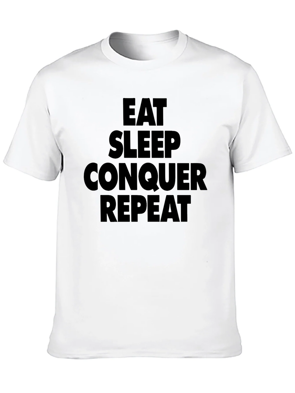 Eat Sleep Conquer Repeat Black T-Shirt product image 9