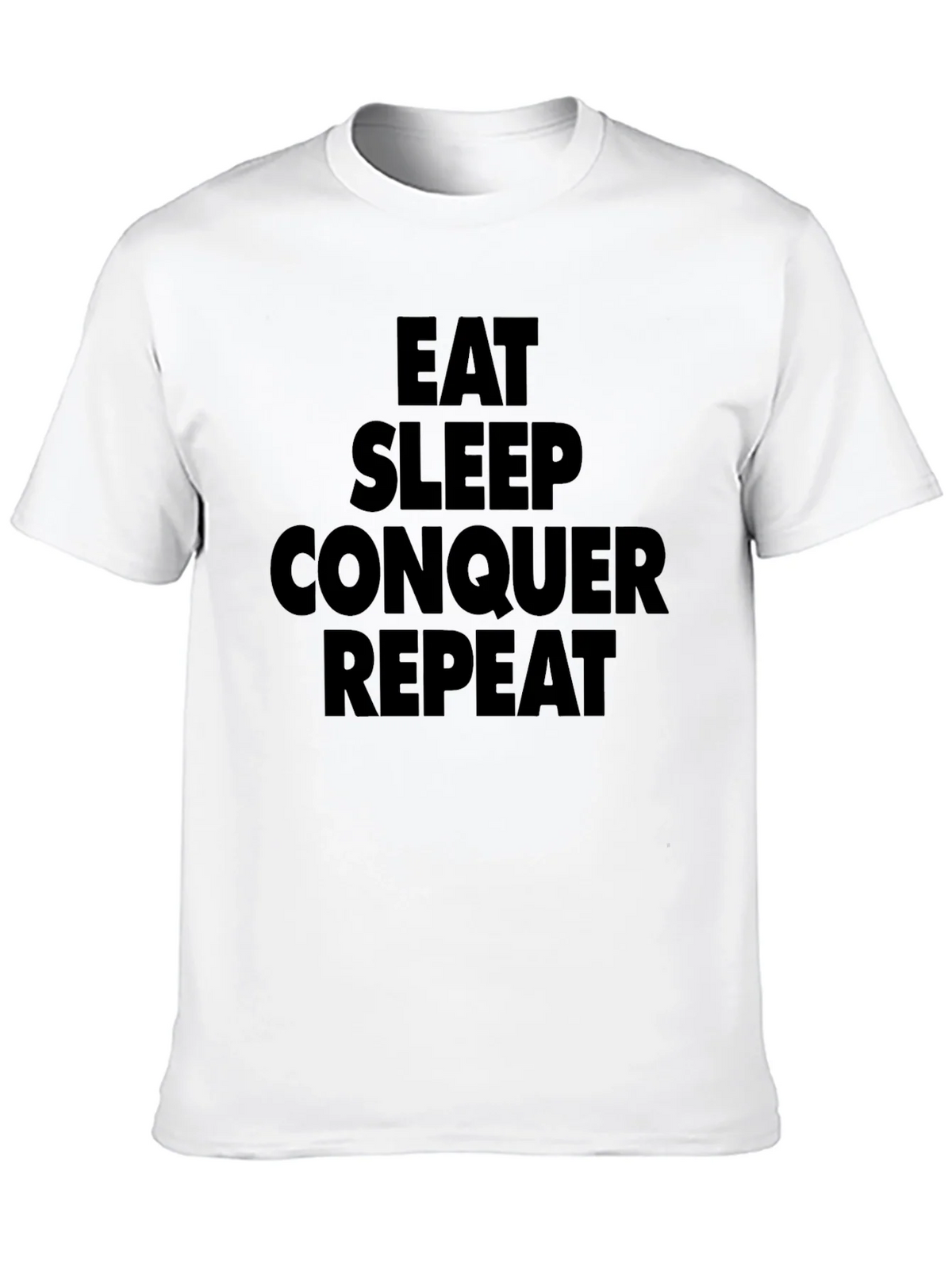 Eat Sleep Conquer Repeat Black T-Shirt product image 9