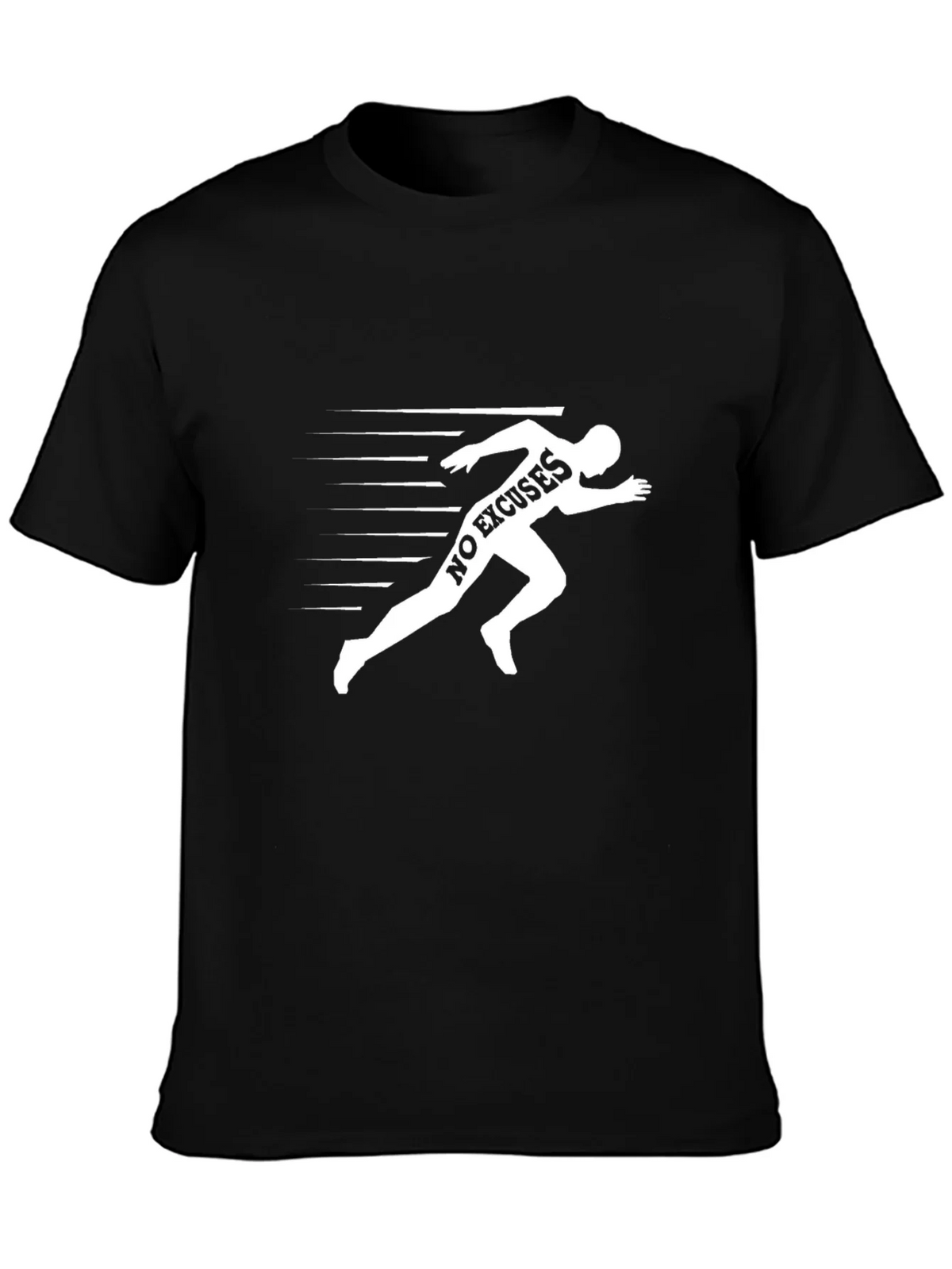No Excuses Runner Graphic T-Shirt - Black product image 3