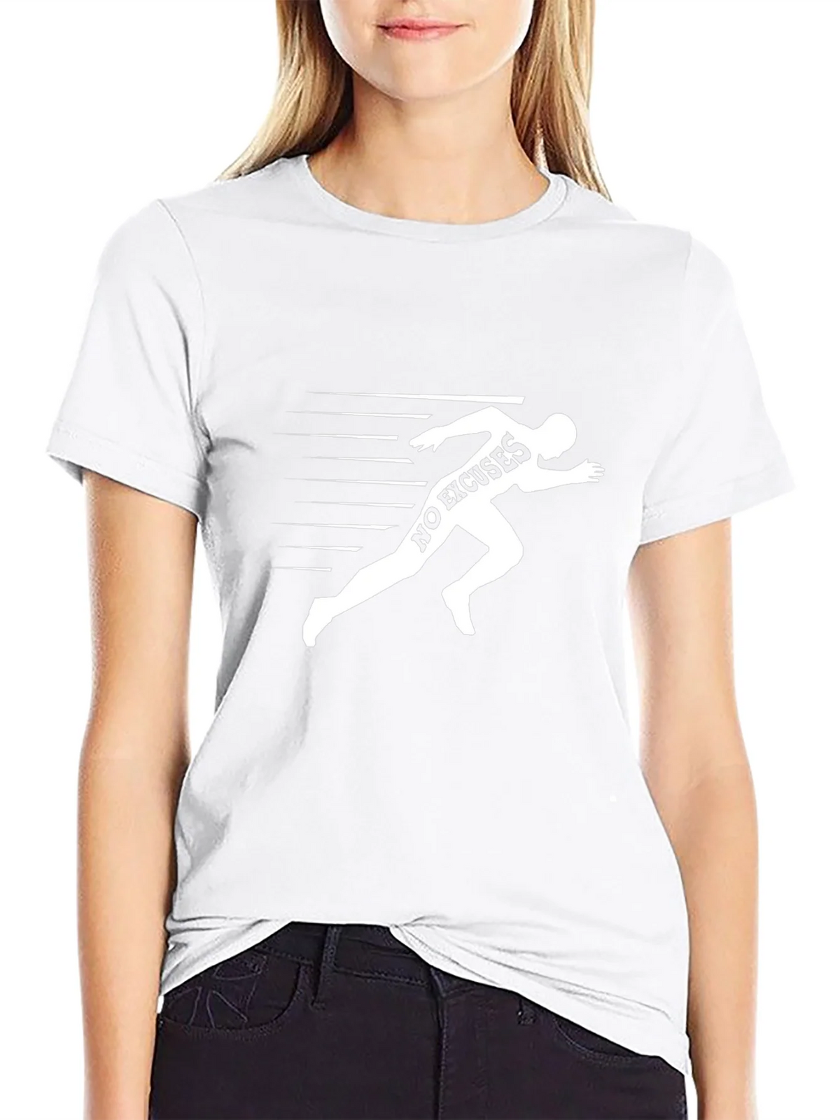 No Excuses Runner Graphic T-Shirt - Black product image 8