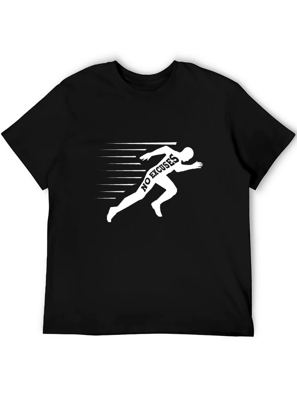 No Excuses Runner Graphic T-Shirt - Black product image 5