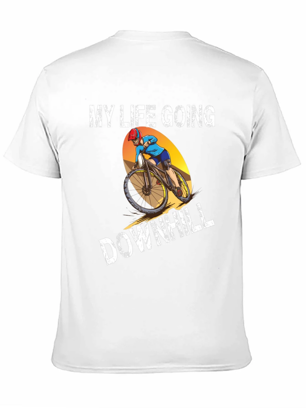 My Life Going Downhill T-Shirt Biker Graphic Tee product image 10