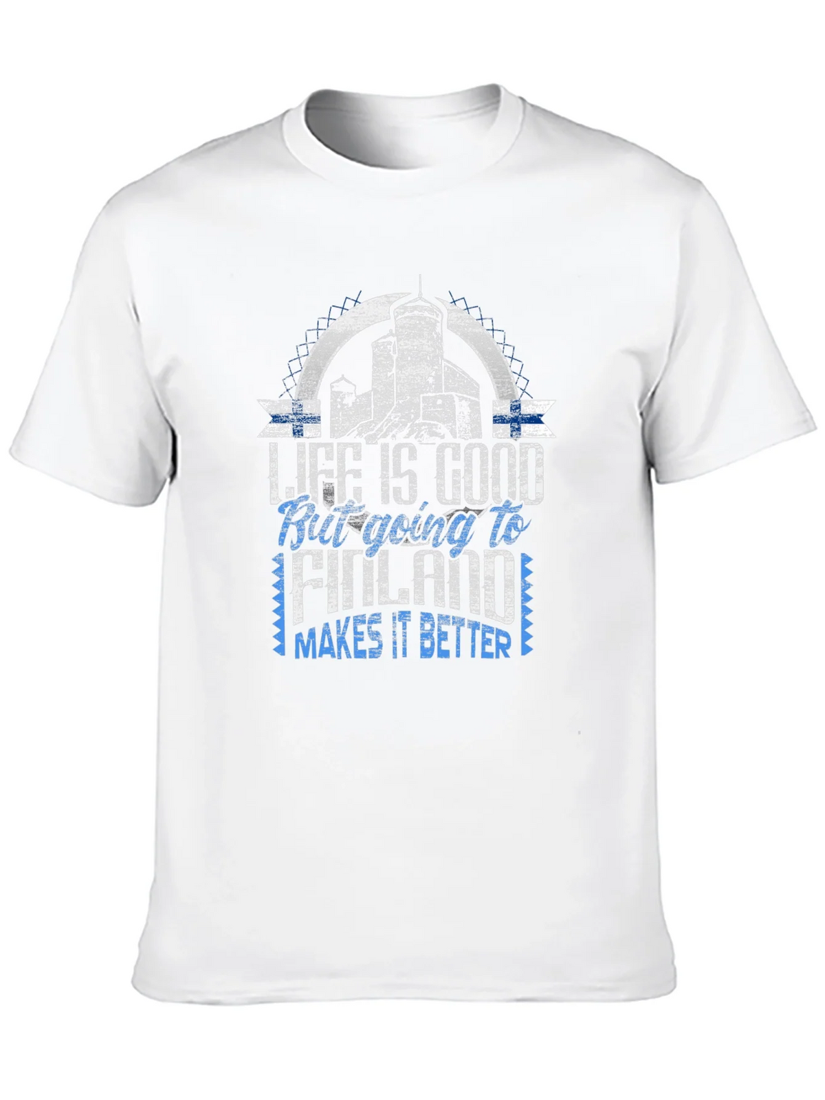 Life is Good Going to Finland T-Shirt product image 9
