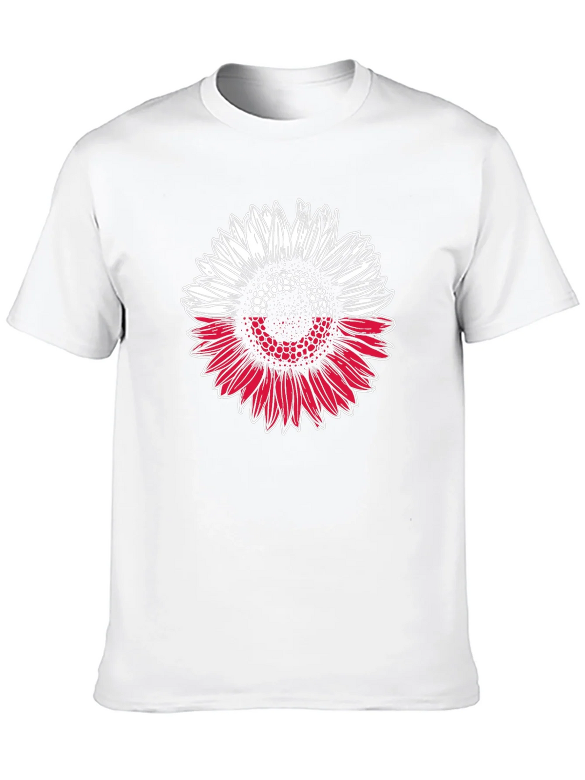 Poland Flag Sunflower Graphic T-Shirt product image 9