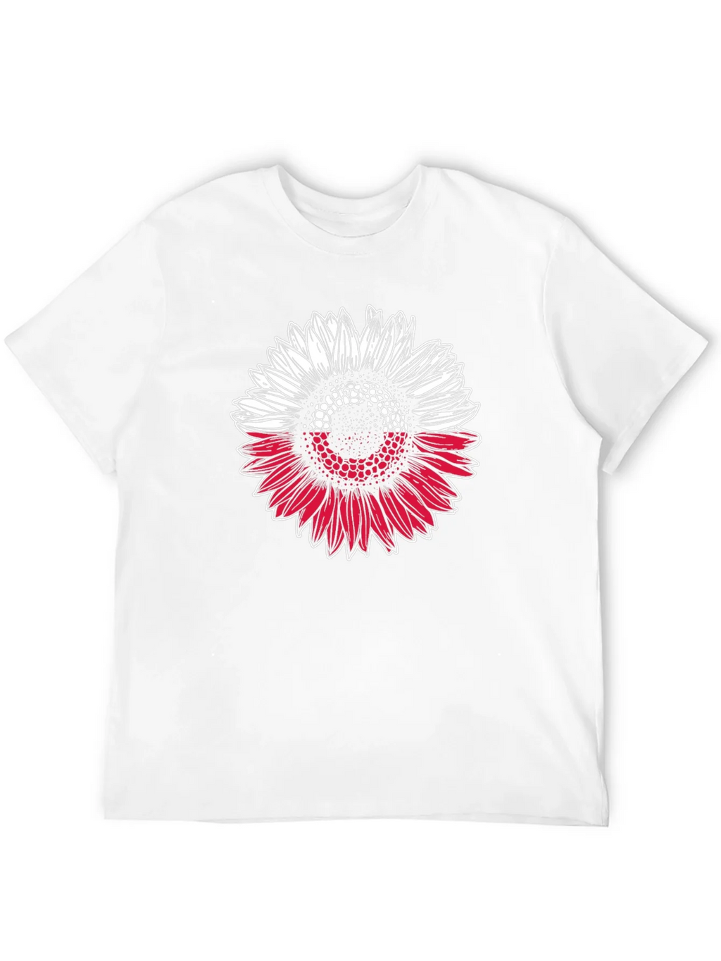 Poland Flag Sunflower Graphic T-Shirt product image 11