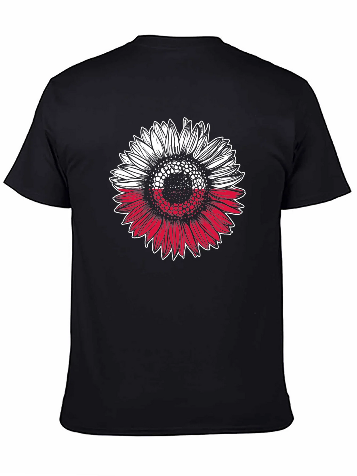 Poland Flag Sunflower Graphic T-Shirt product image 4
