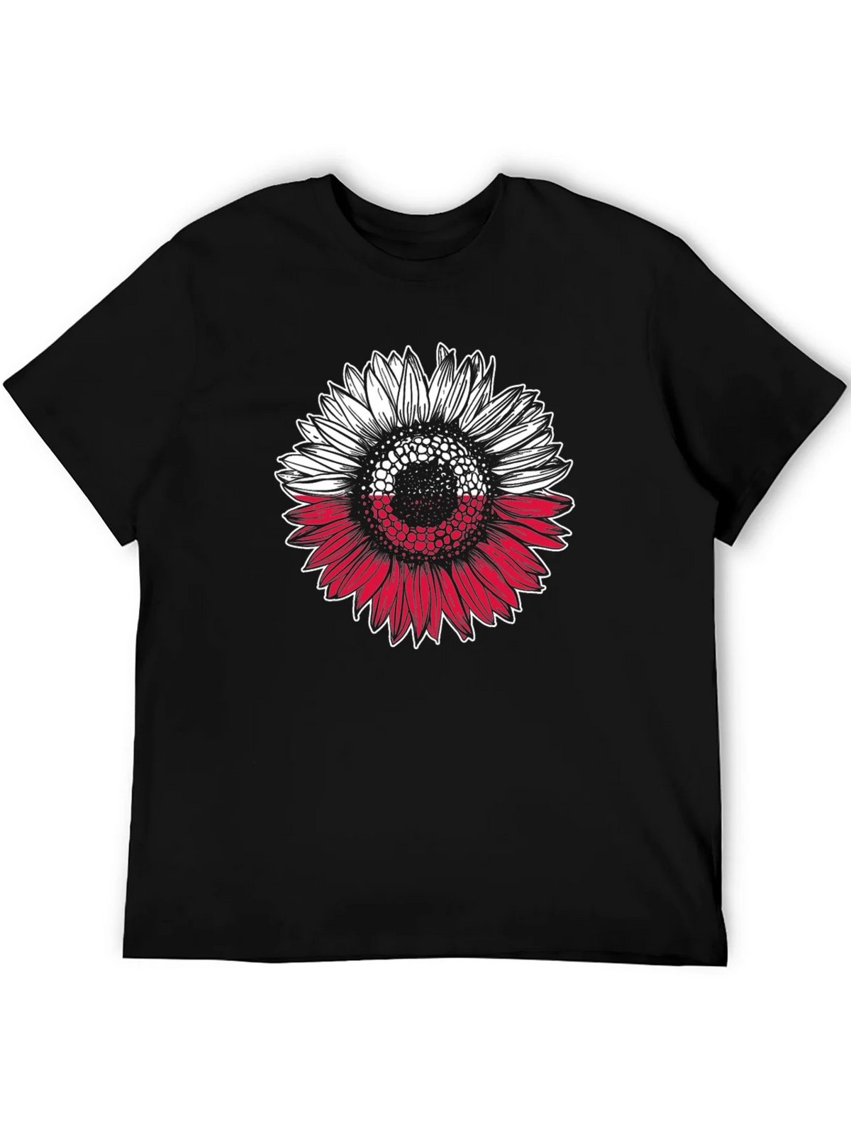 Poland Flag Sunflower Graphic T-Shirt product image 5