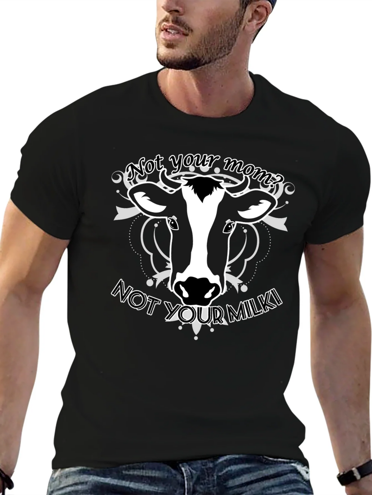 Vegan Cow T-Shirt - Not Your Mom Milk! product image 6