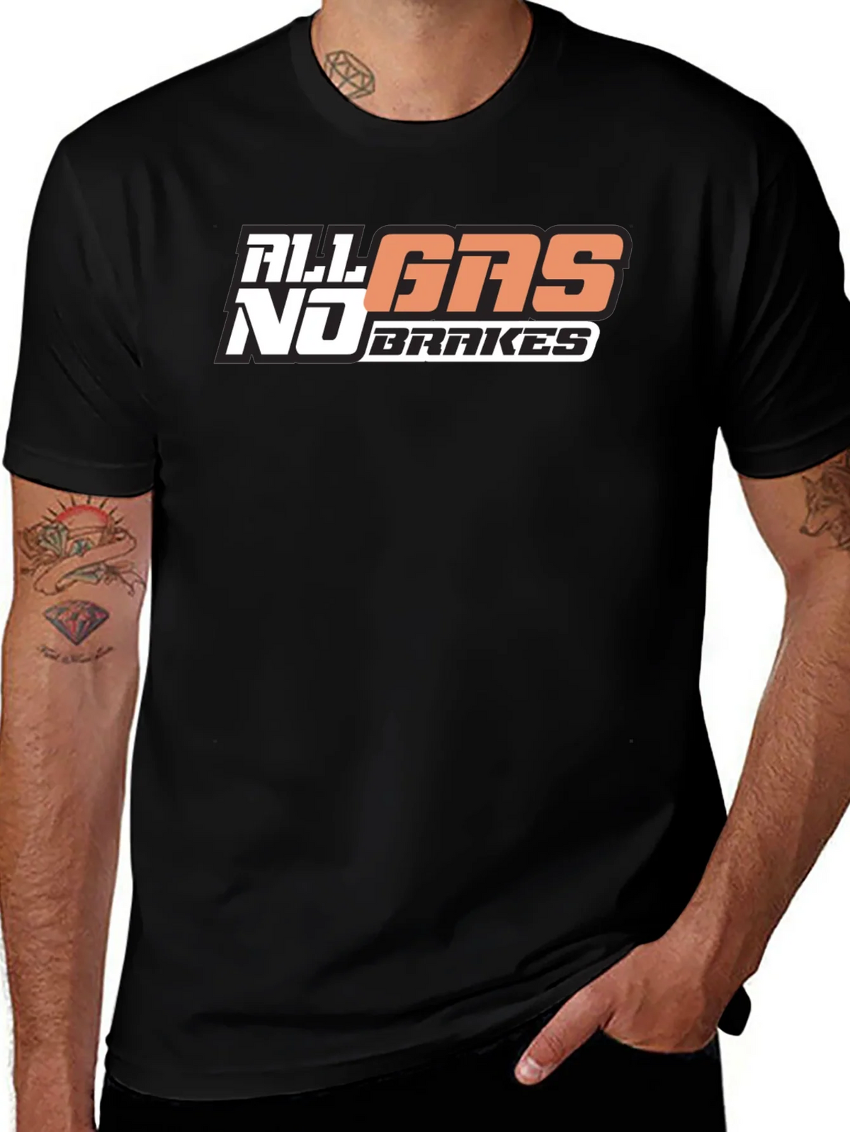 All Gas No Brakes T-Shirt Graphic Tee product image 1
