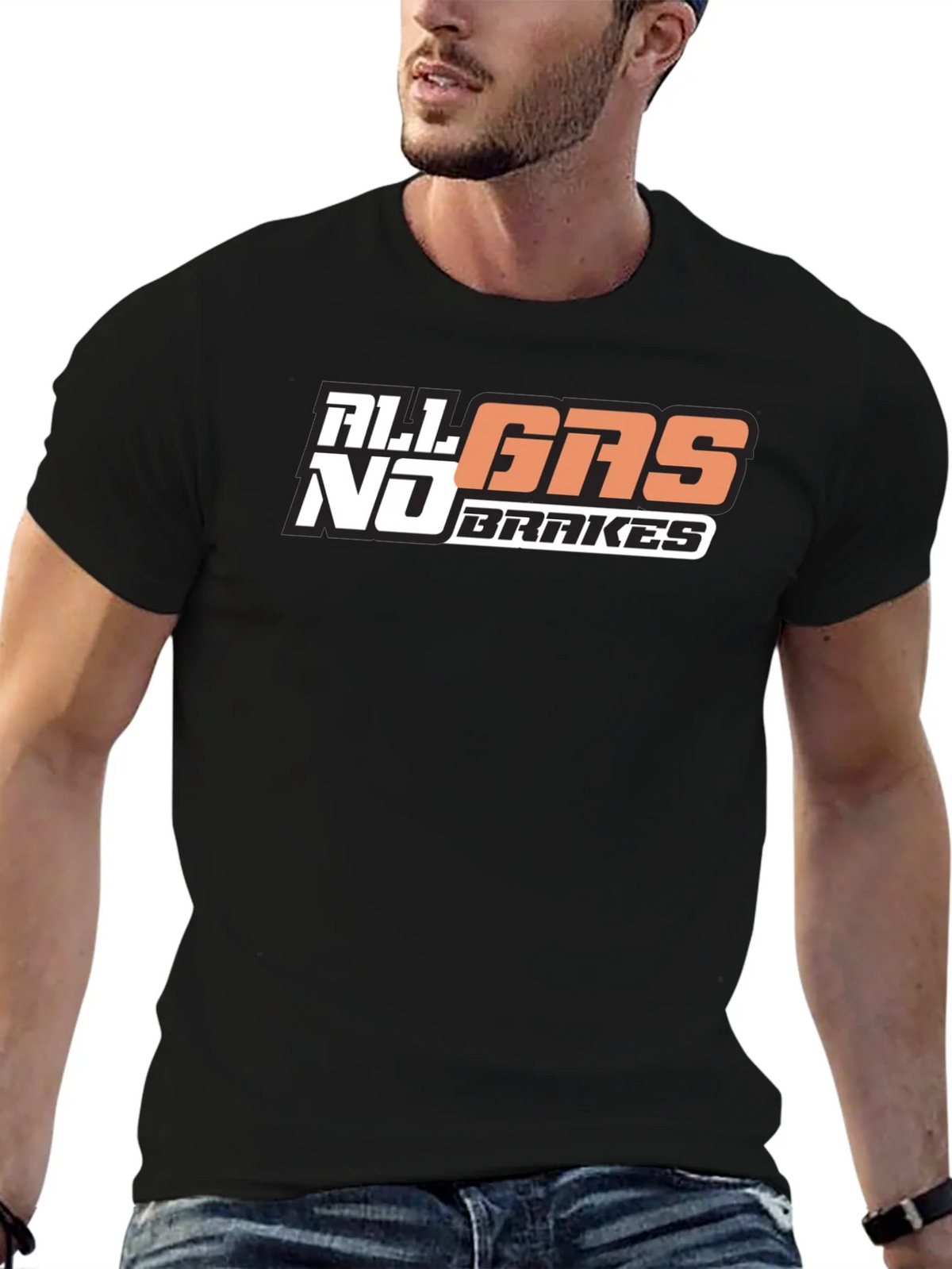 All Gas No Brakes T-Shirt Graphic Tee product image 5