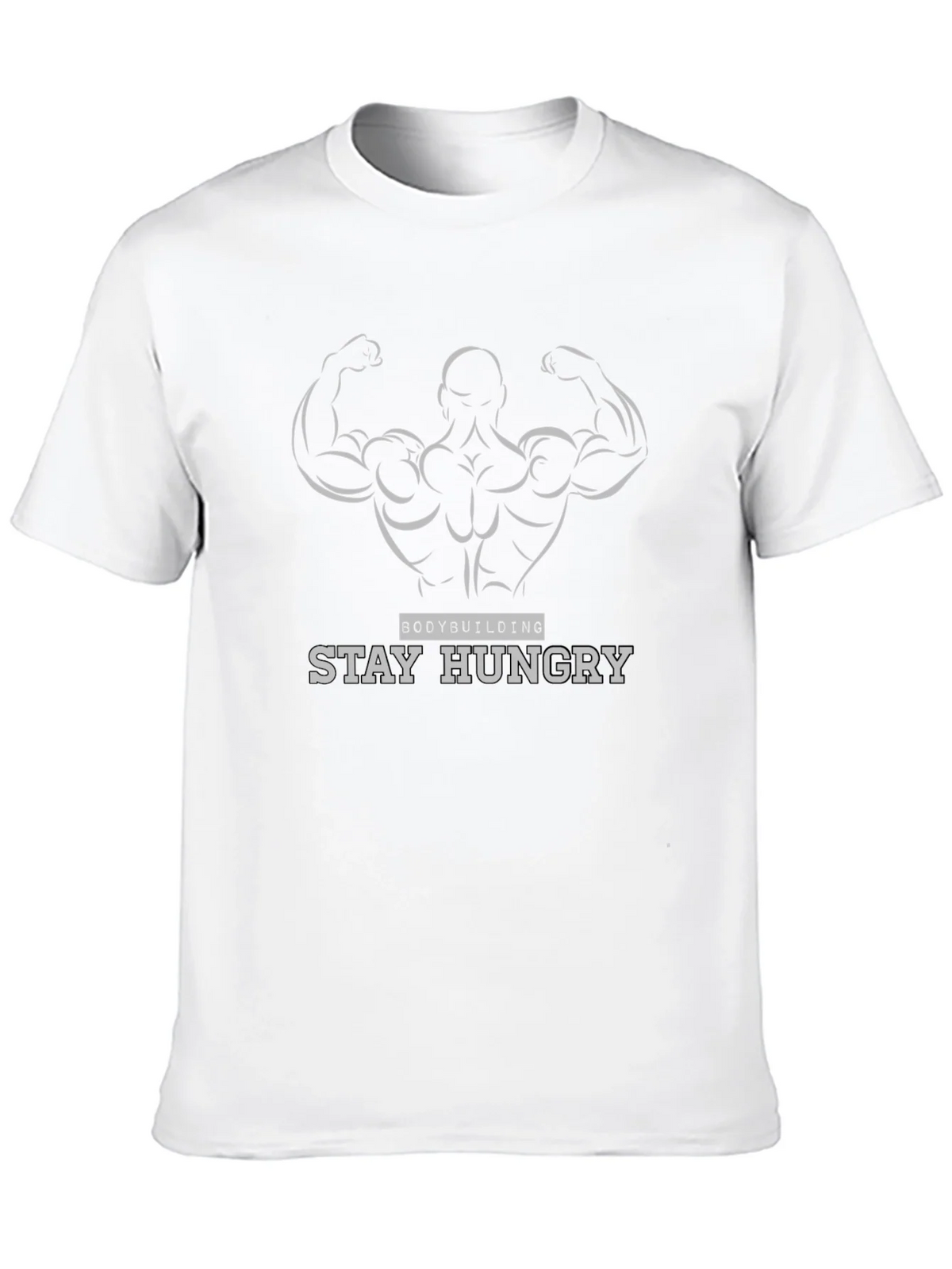 Bodybuilding Stay Hungry Black Graphic Tee product image 9