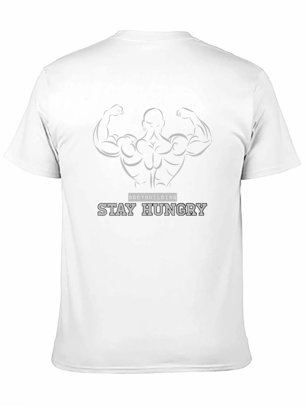 Bodybuilding Stay Hungry Black Graphic Tee product image 10