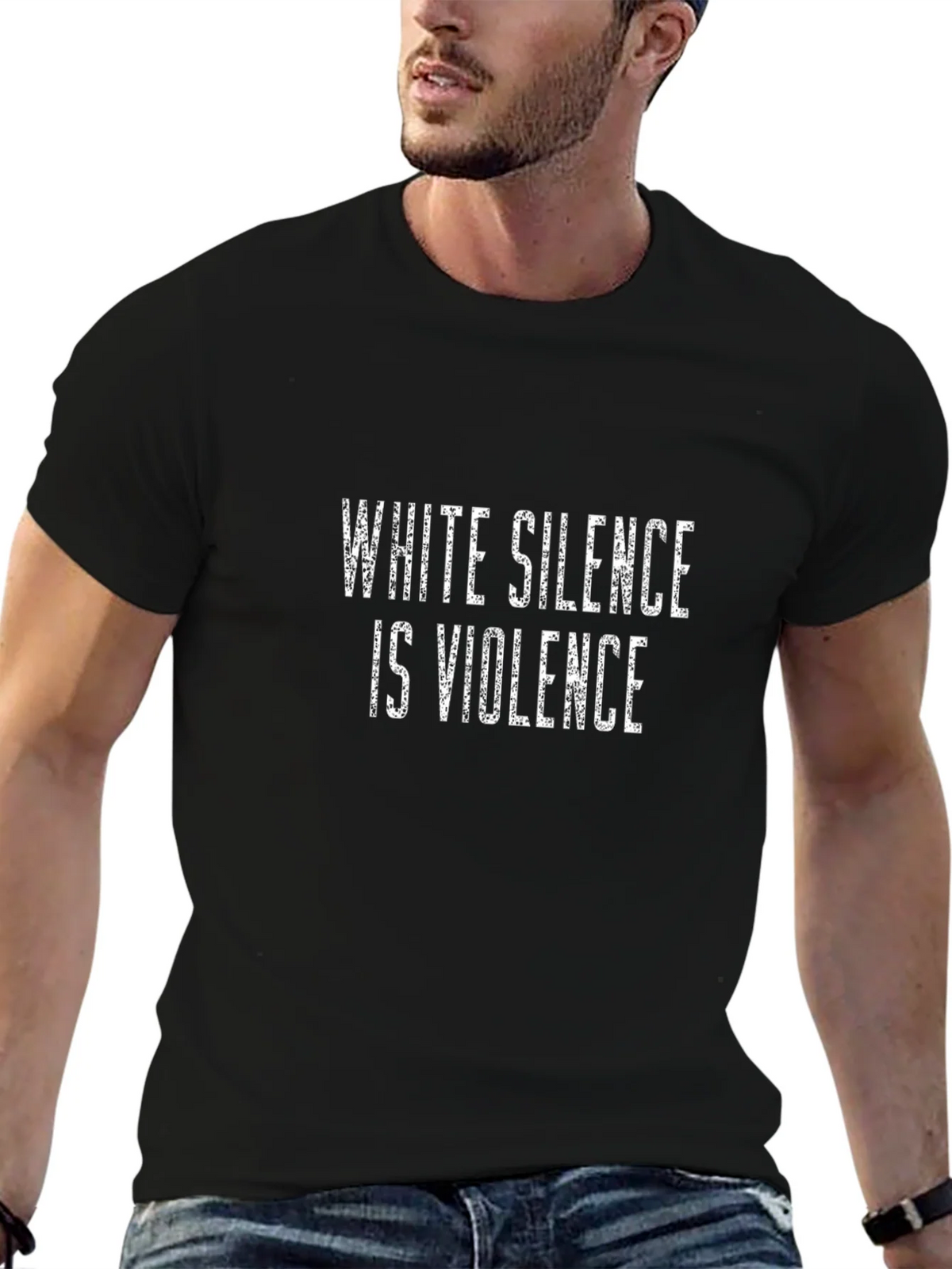 White Silence is Violence Graphic T-Shirt product image 6