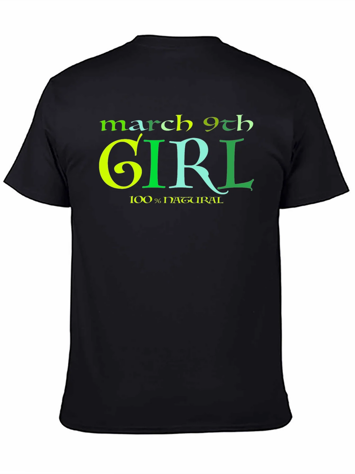 March 9th Girl T-Shirt - Black product image 4