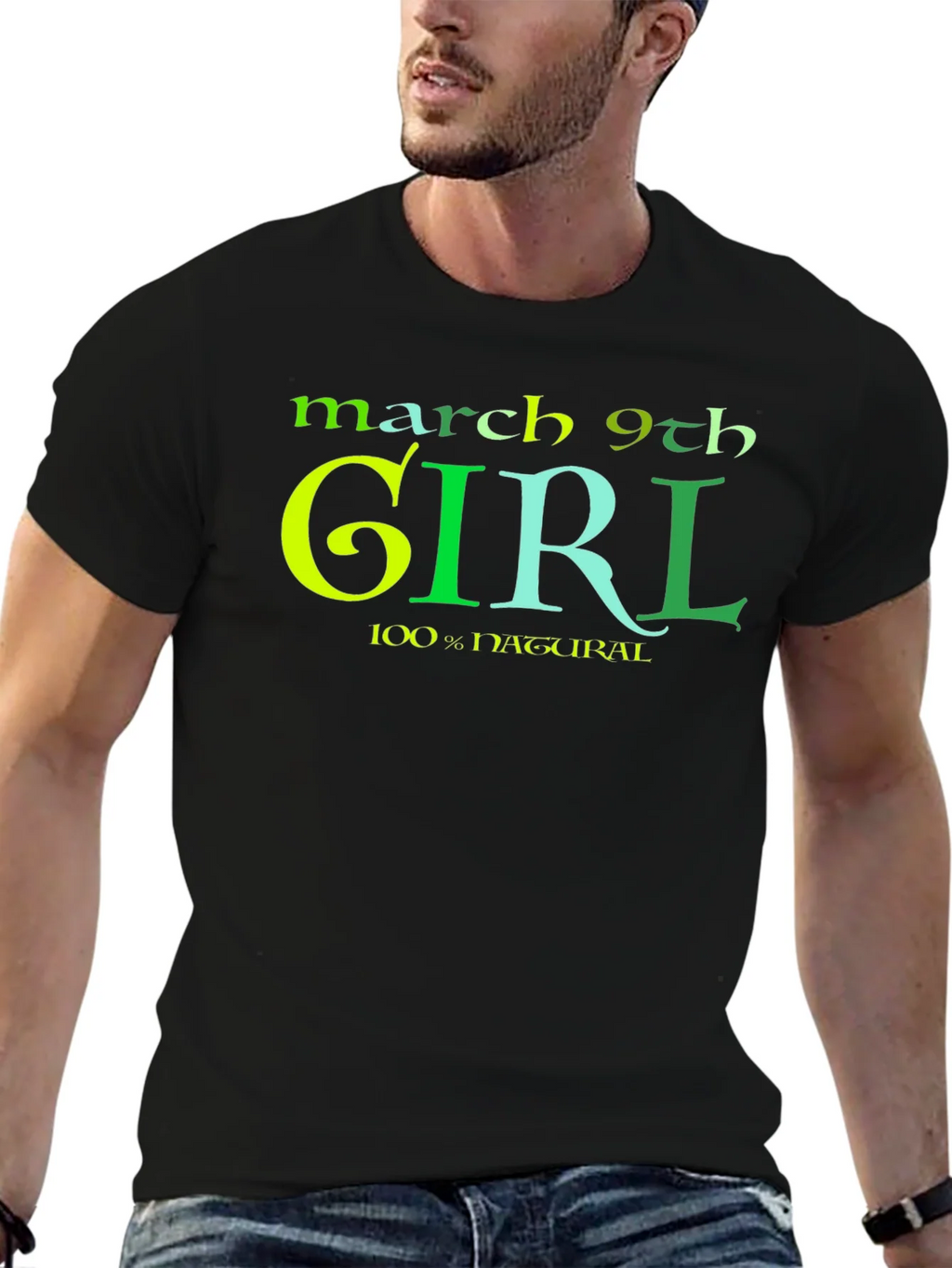 March 9th Girl T-Shirt - Black product image 6