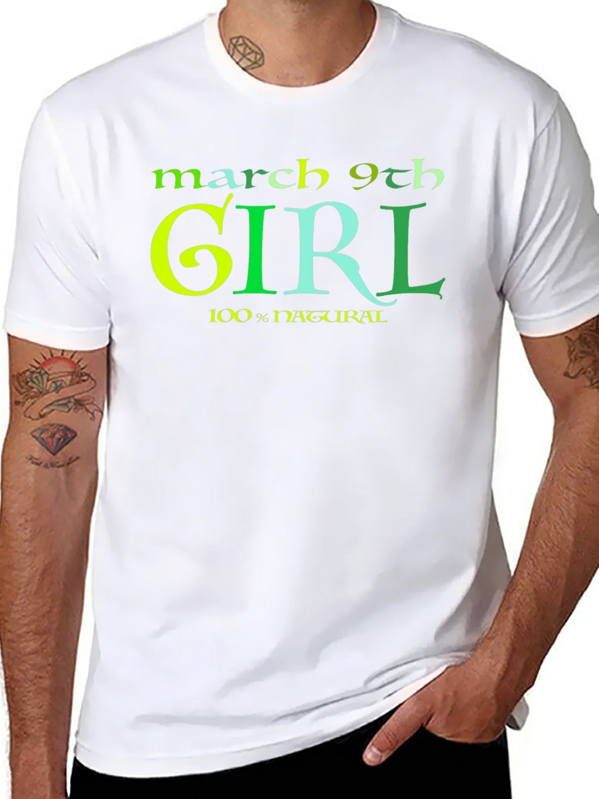 March 9th Girl T-Shirt - Black product image 7