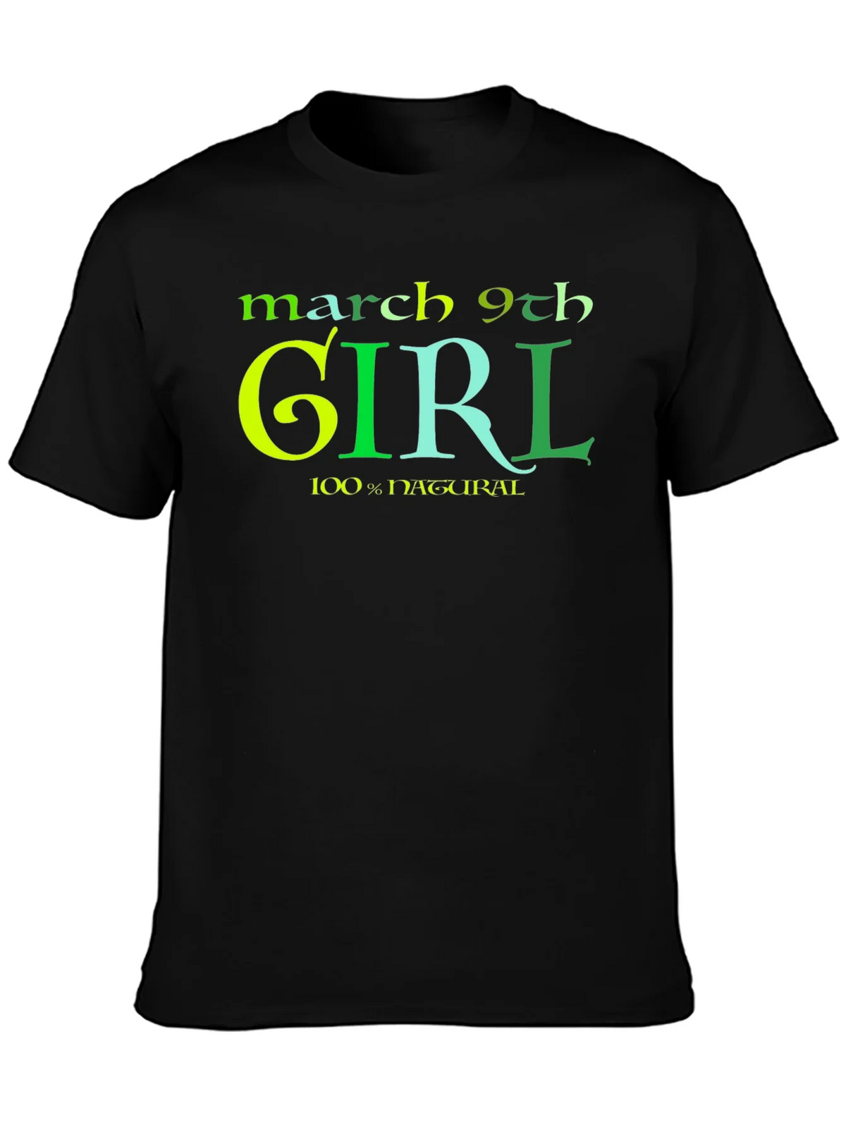 March 9th Girl T-Shirt - Black product image 3