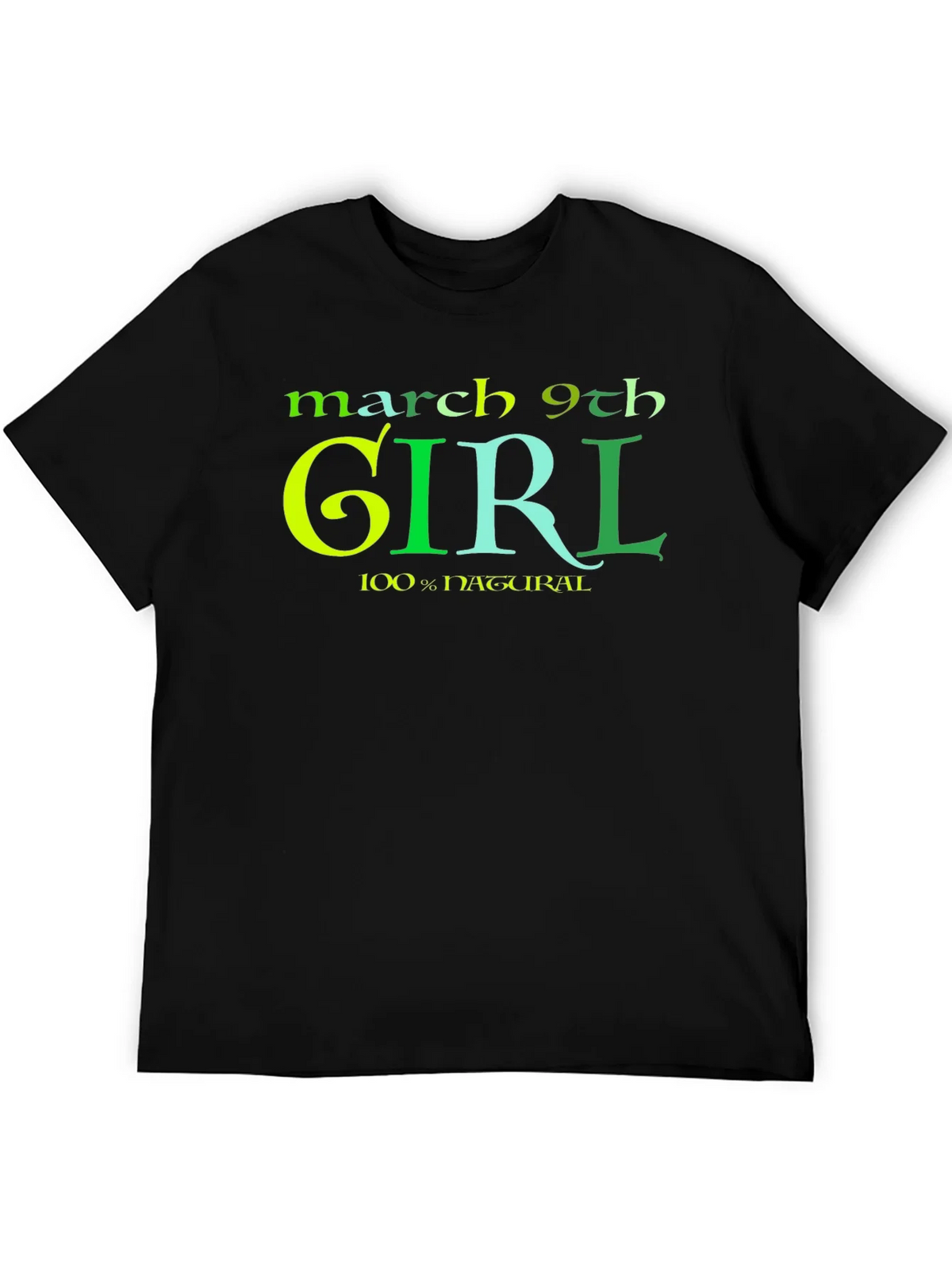 March 9th Girl T-Shirt - Black product image 5