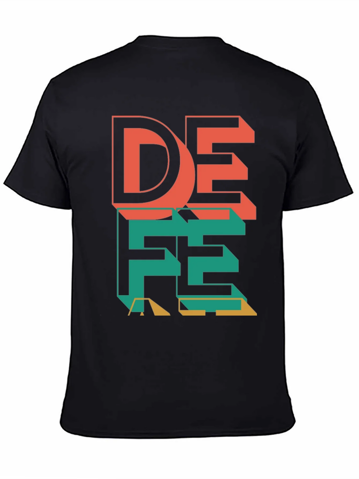 Geometric Graphic Tee - Modern Design Bold Colors product image 3