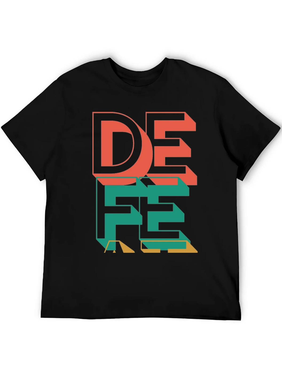 Geometric Graphic Tee - Modern Design Bold Colors product image 4