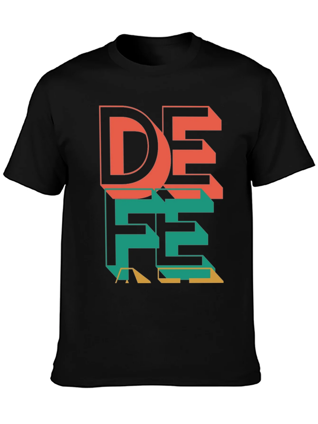 Geometric Graphic Tee - Modern Design Bold Colors product image 2