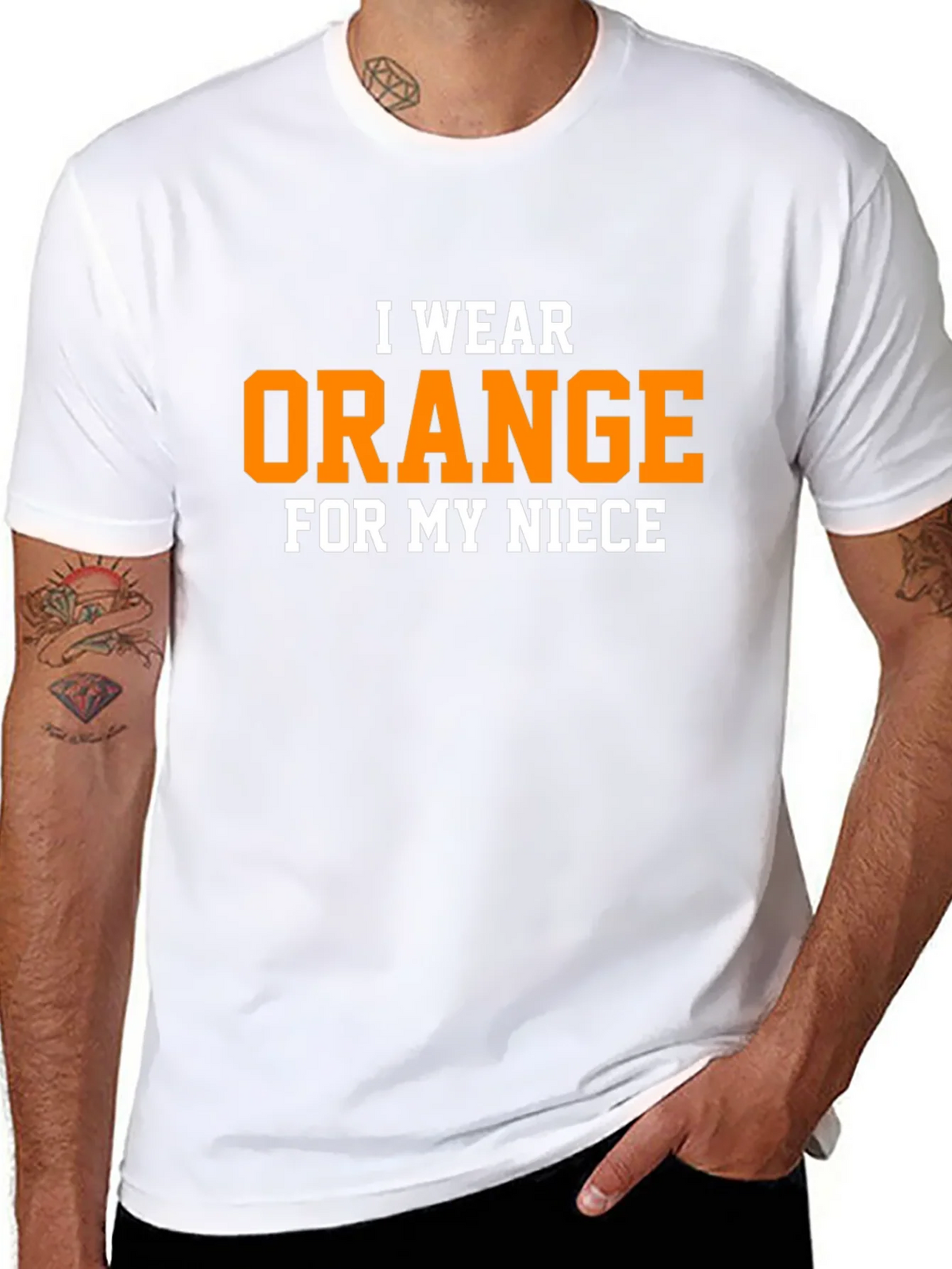 I Wear Orange For My Niece T-Shirt product image 7