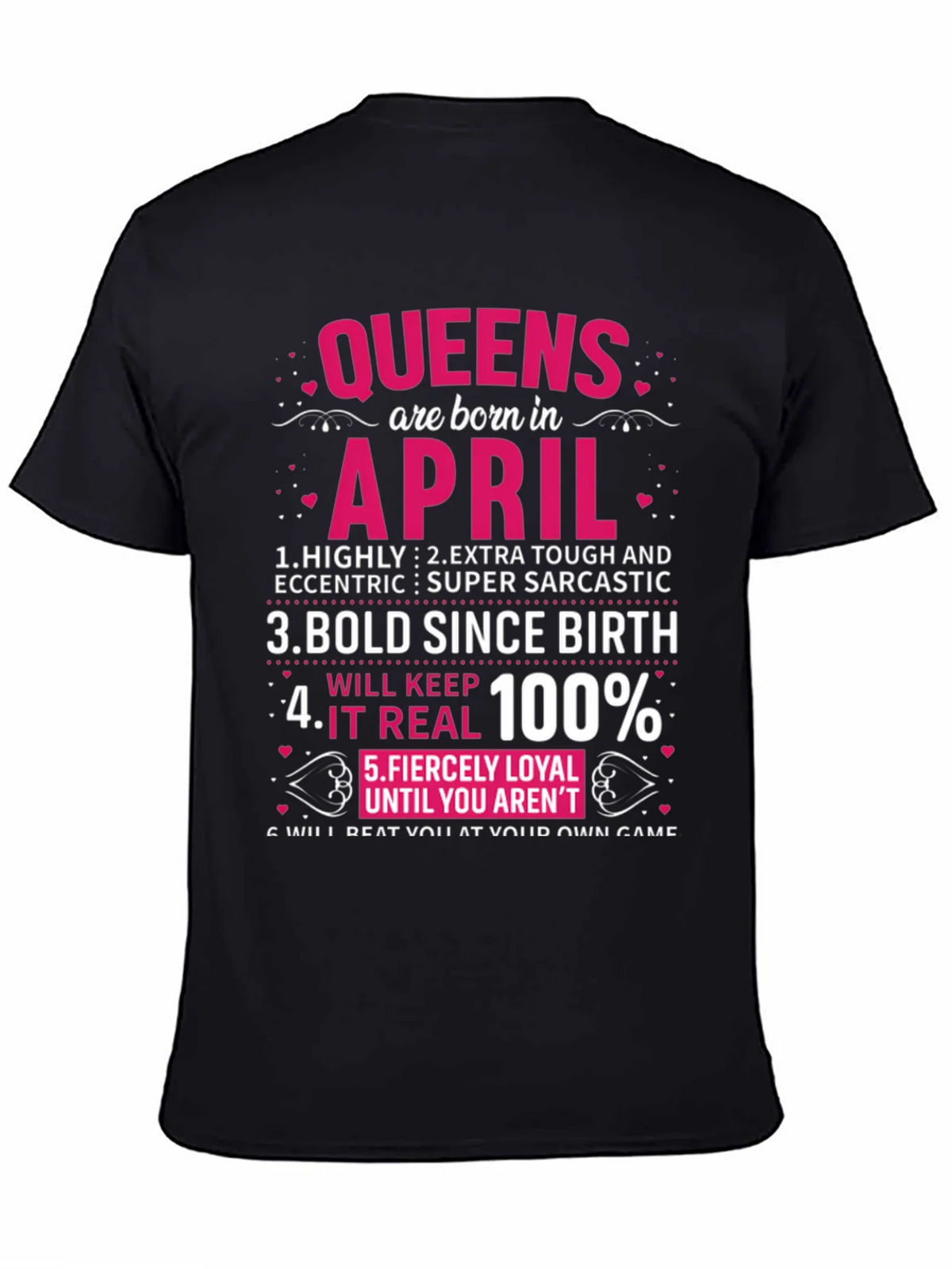 Queens Born in April T-Shirt product image 4