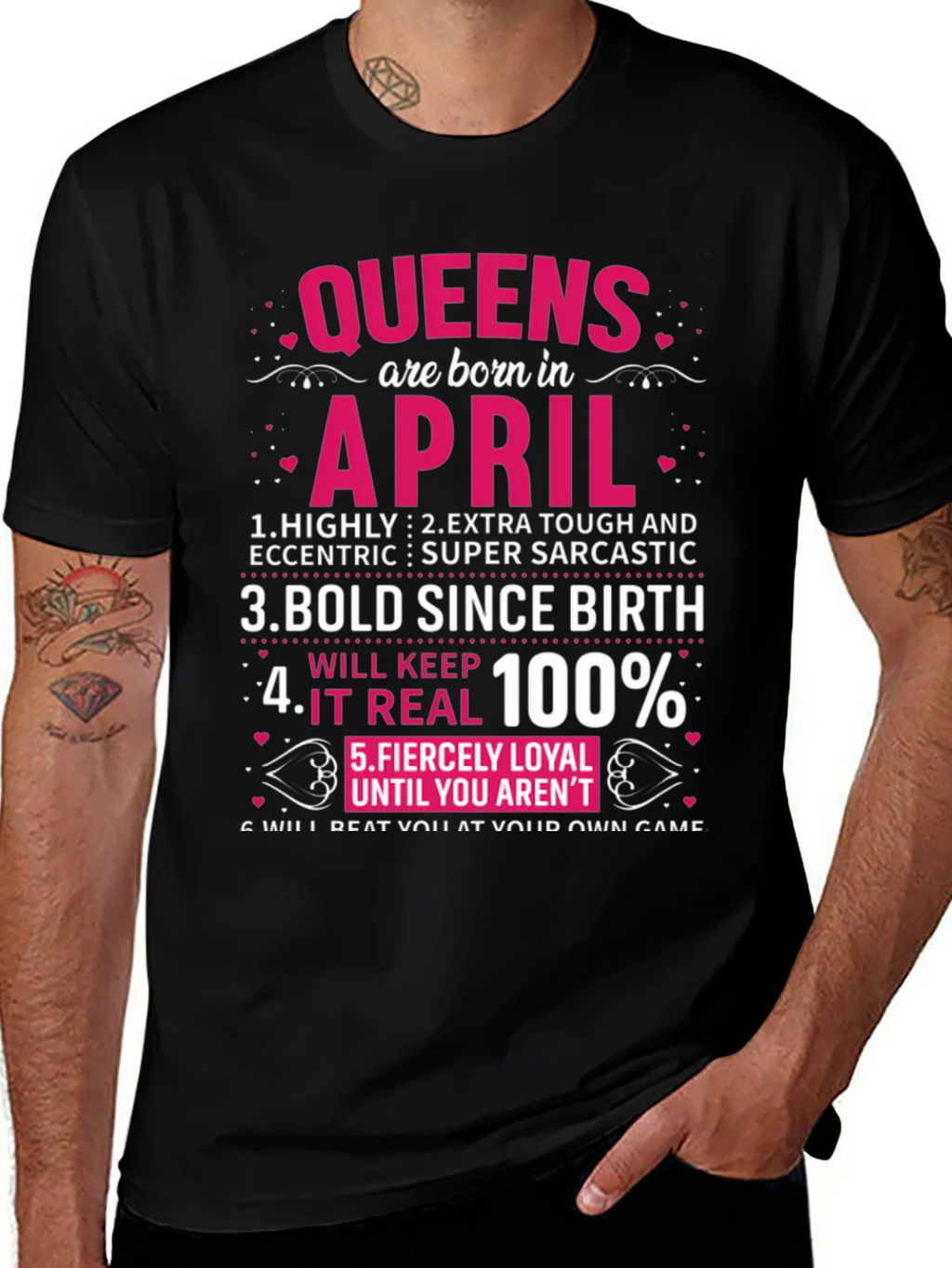 Queens Born in April T-Shirt product image 1