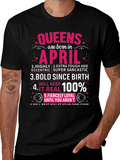 Queens Born in April T-Shirt product image 1