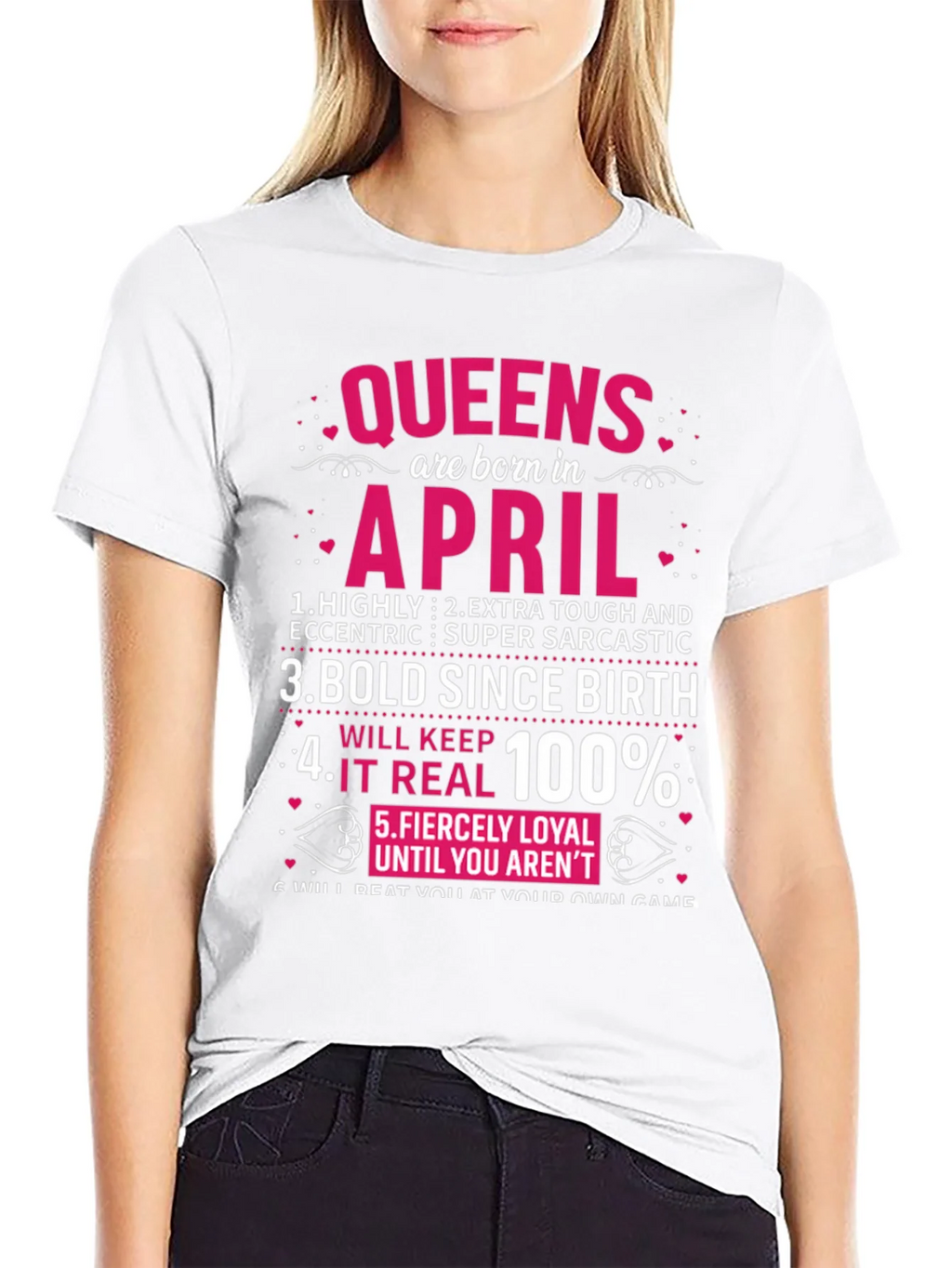 Queens Born in April T-Shirt product image 8