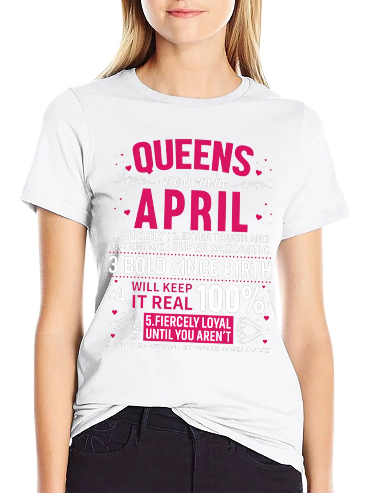 Queens Born in April T-Shirt product image 8