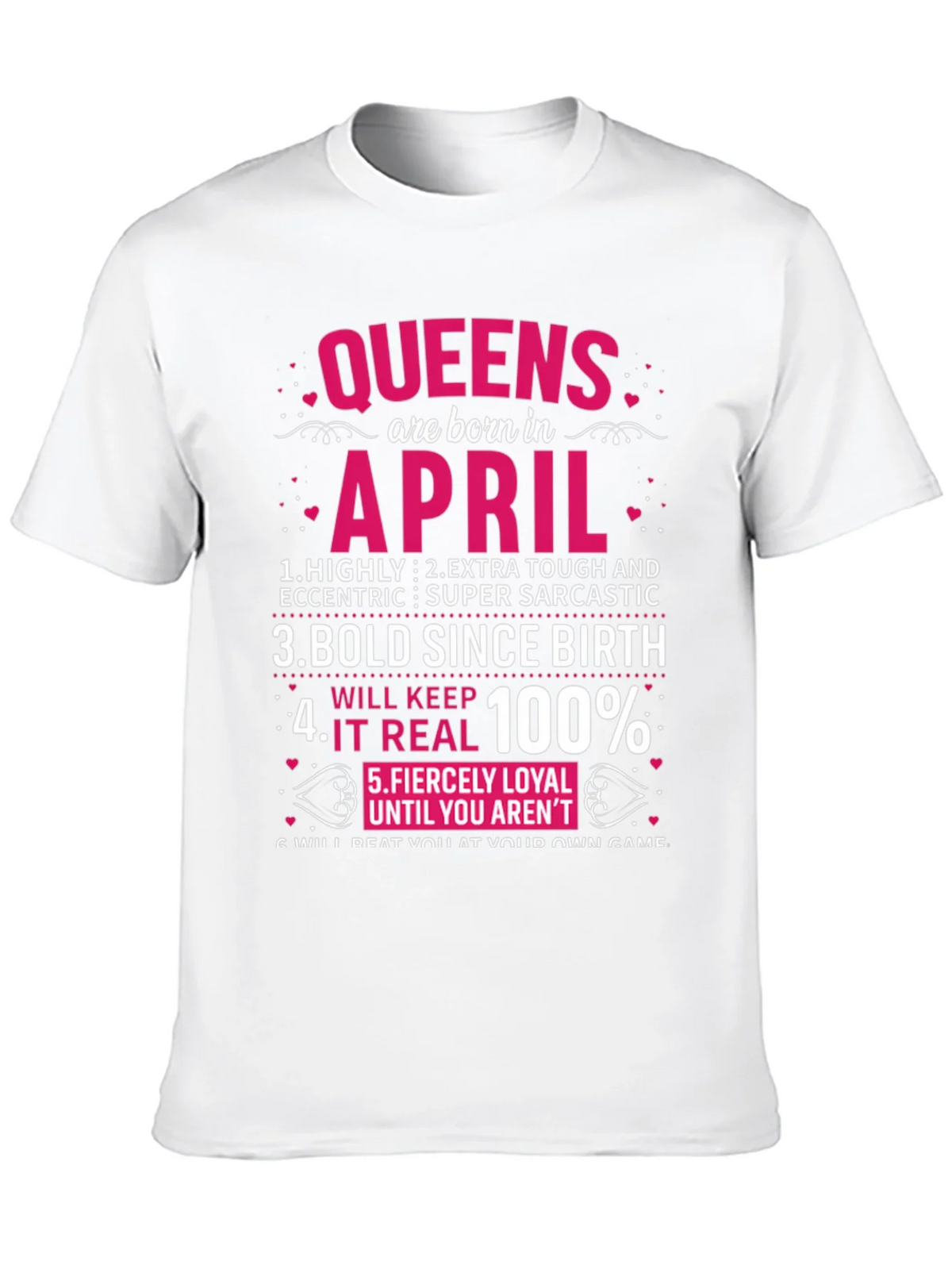 Queens Born in April T-Shirt product image 9