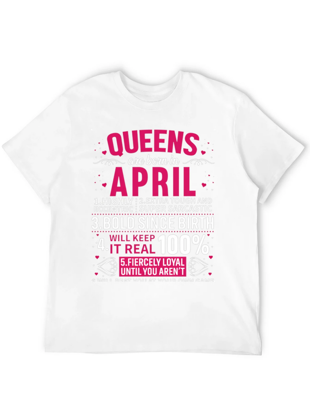 Queens Born in April T-Shirt product image 11