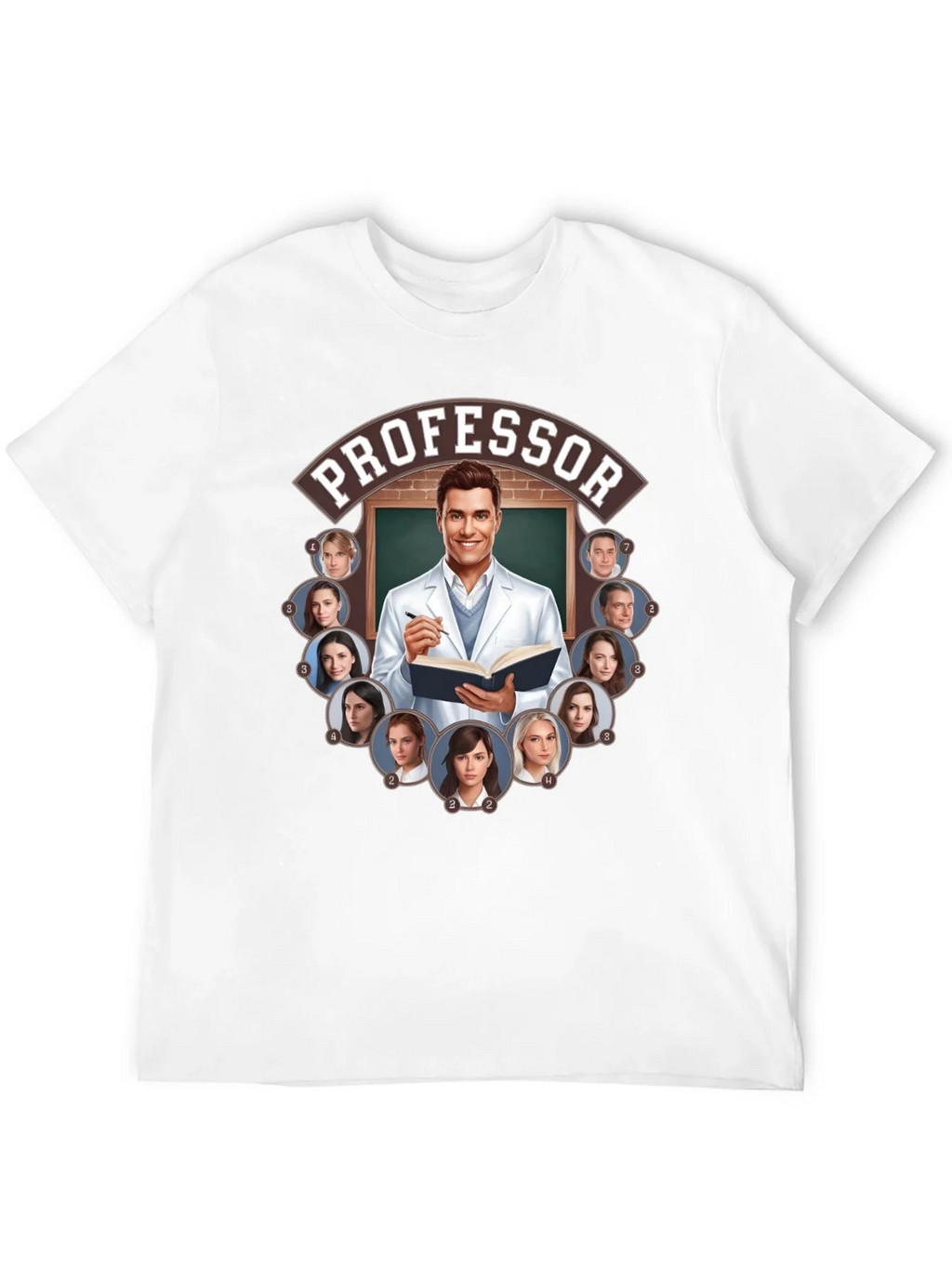 Professor and Students Graphic Tee product image 11
