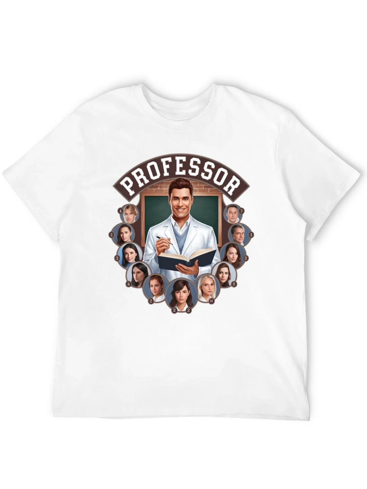 Professor and Students Graphic Tee product image 11