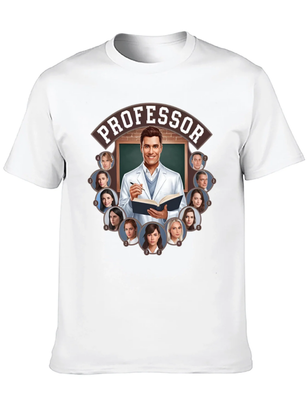 Professor and Students Graphic Tee product image 9