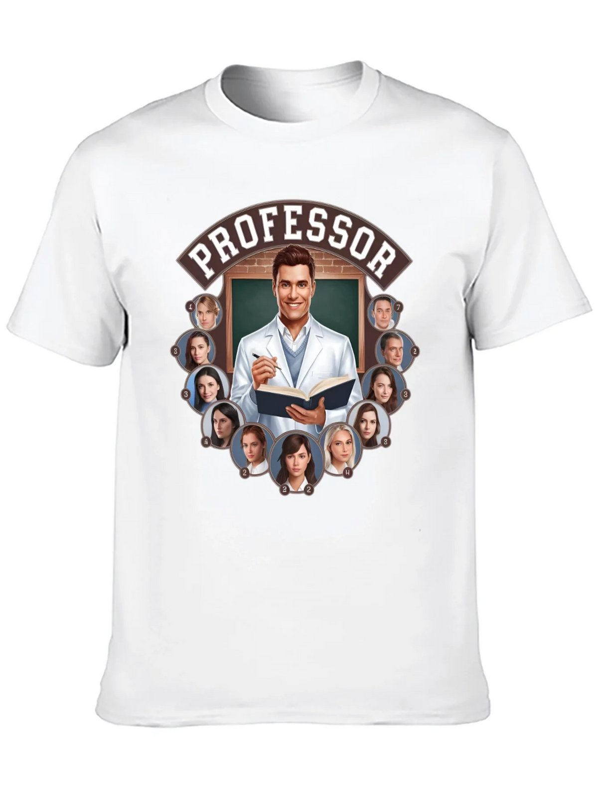 Professor and Students Graphic Tee product image 9