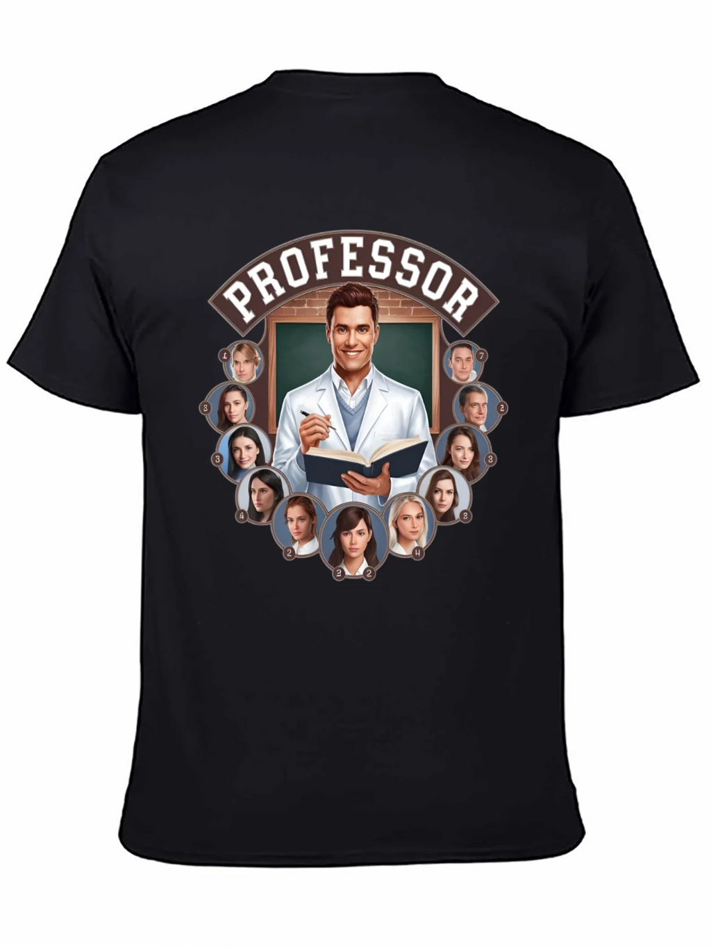 Professor and Students Graphic Tee product image 4