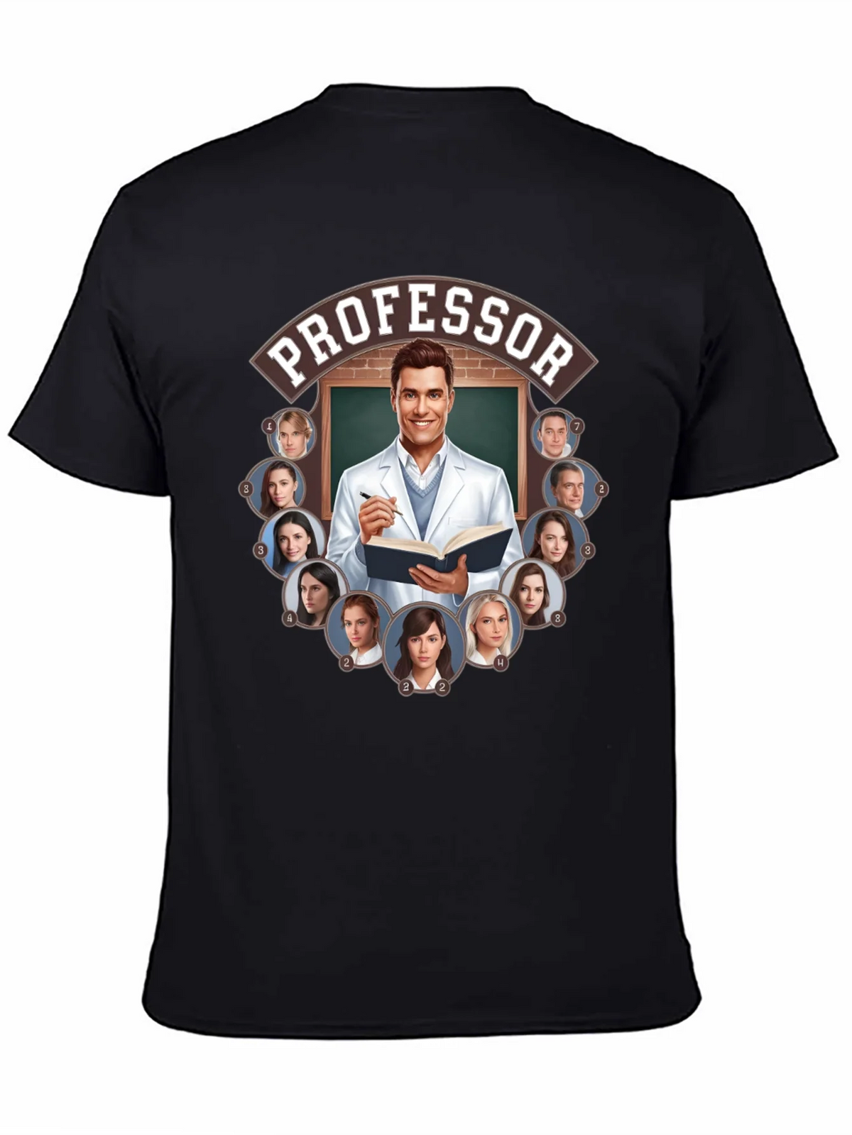 Professor and Students Graphic Tee product image 4