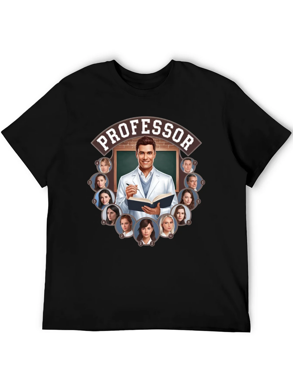 Professor and Students Graphic Tee product image 5