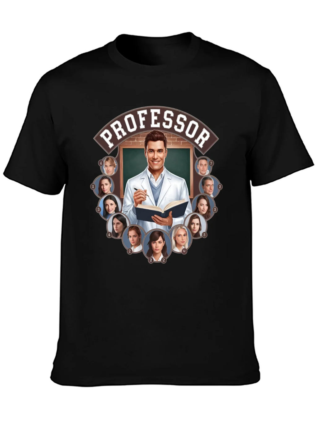 Professor and Students Graphic Tee product image 3