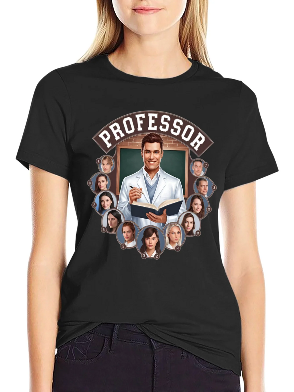 Professor and Students Graphic Tee product image 2