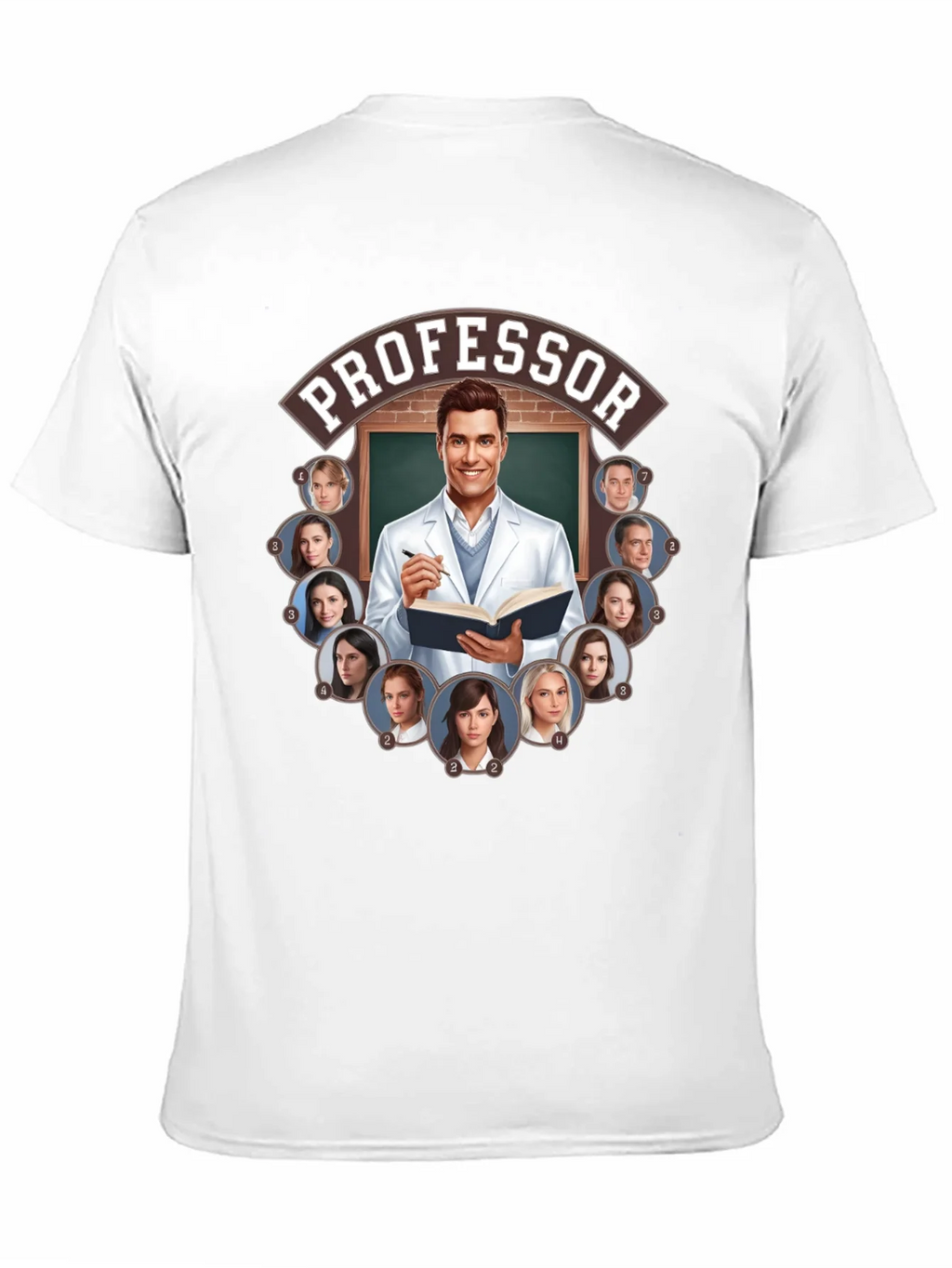 Professor and Students Graphic Tee product image 10