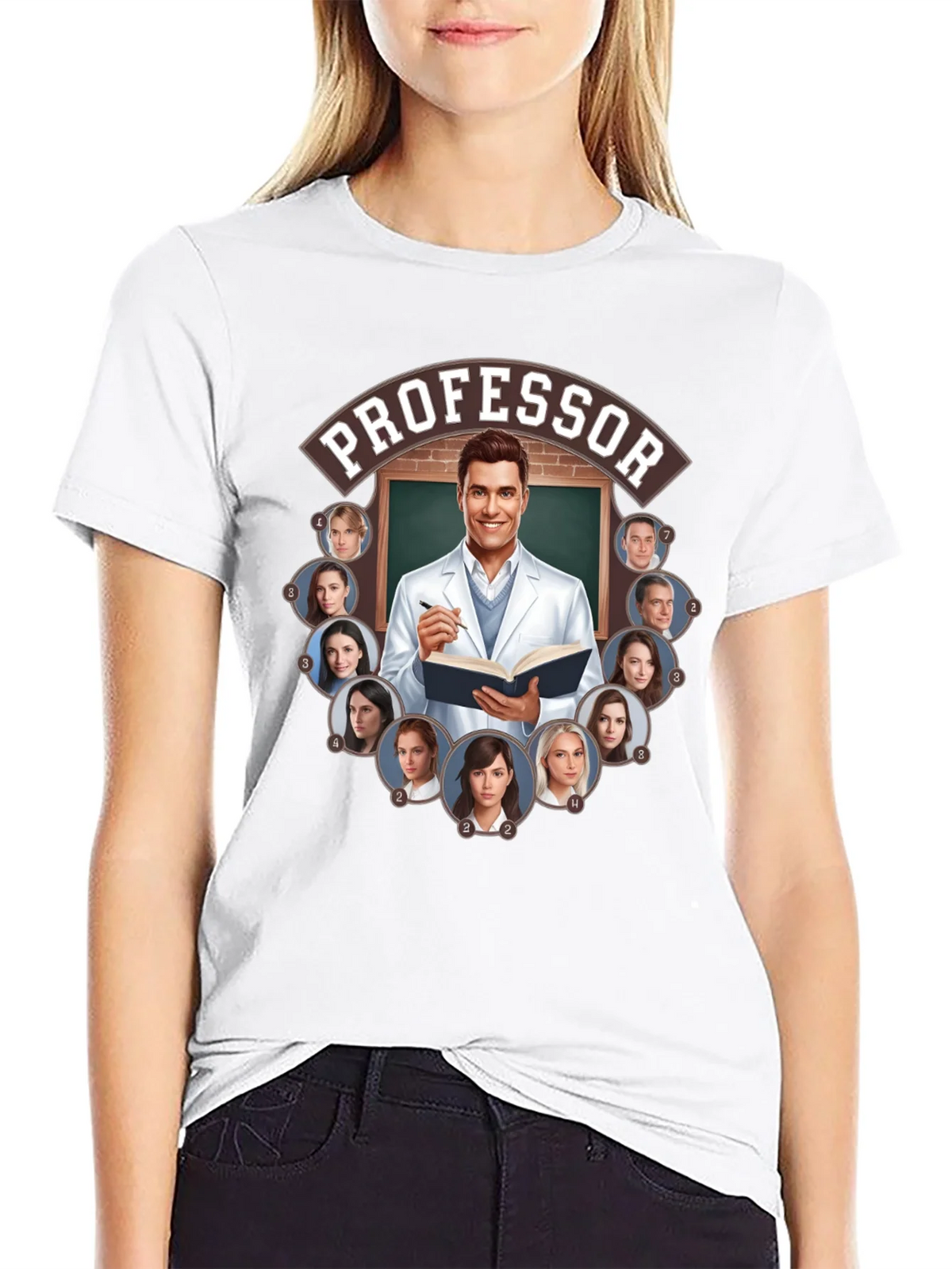 Professor and Students Graphic Tee product image 8