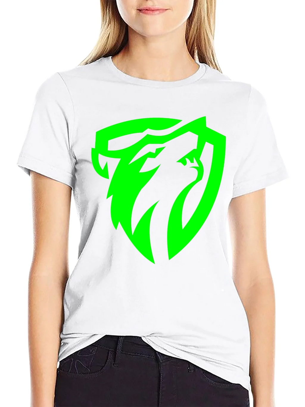 Black T-Shirt with Green Snake Logo product image 8