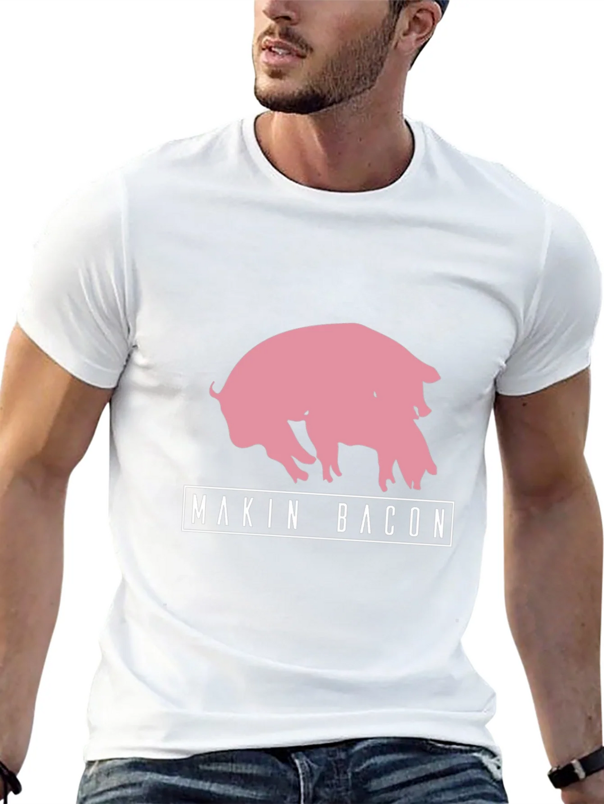 Makin Bacon Pig Graphic T-Shirt product image 11