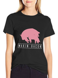 Makin Bacon Pig Graphic T-Shirt product image 1