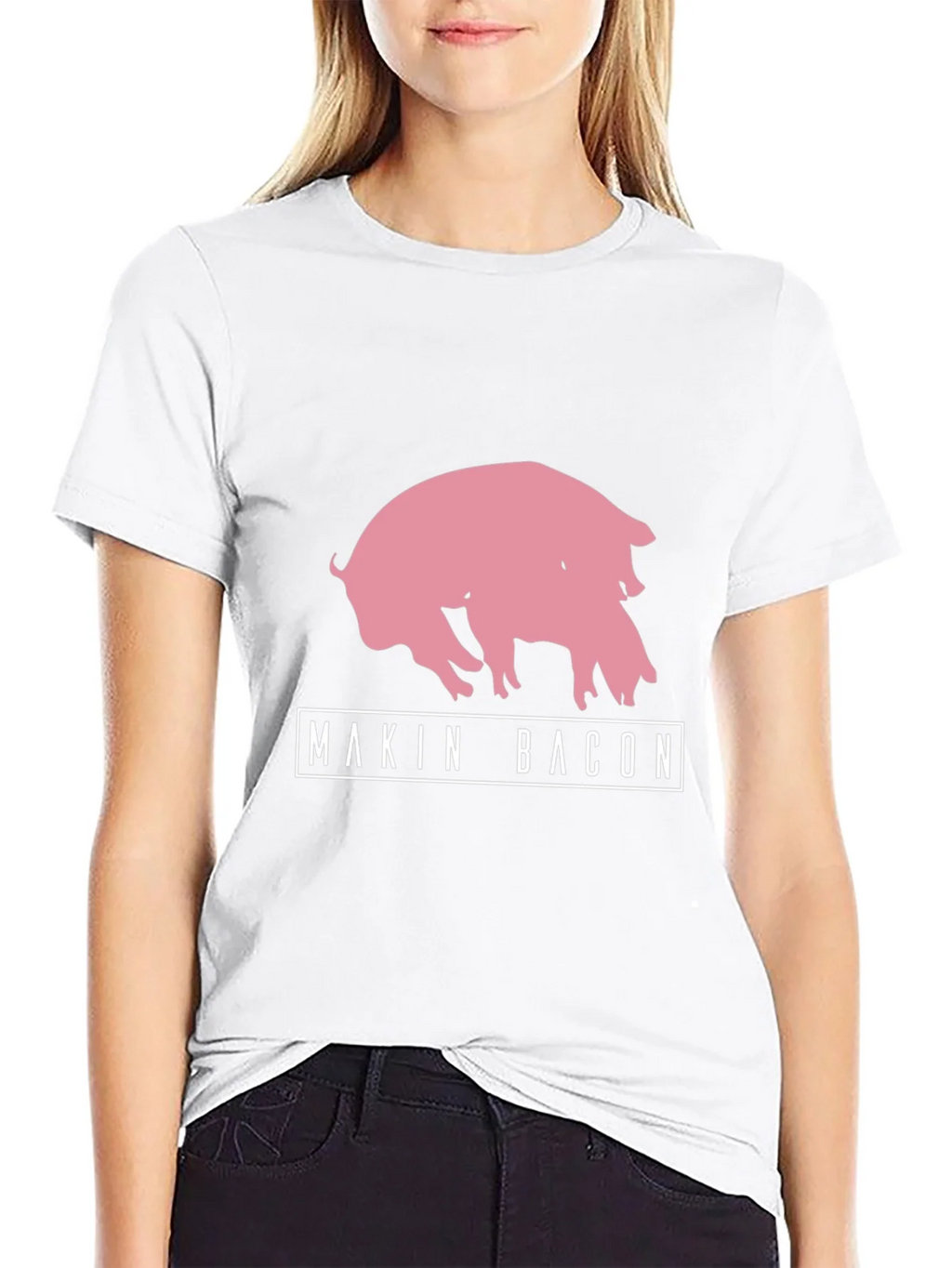 Makin Bacon Pig Graphic T-Shirt product image 7