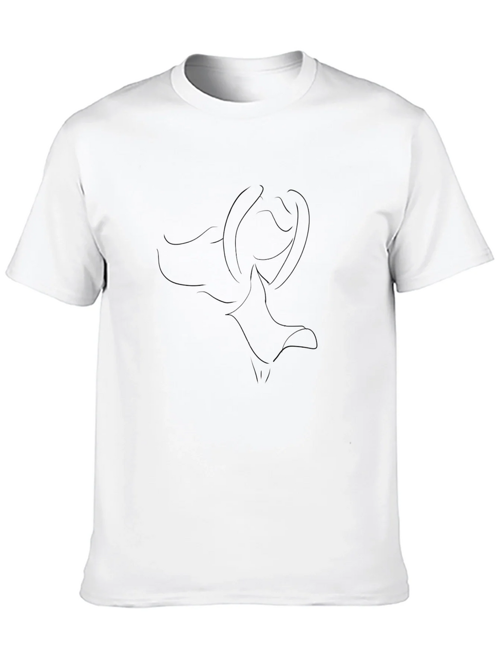Abstract Line Art Graphic Tee product image 9
